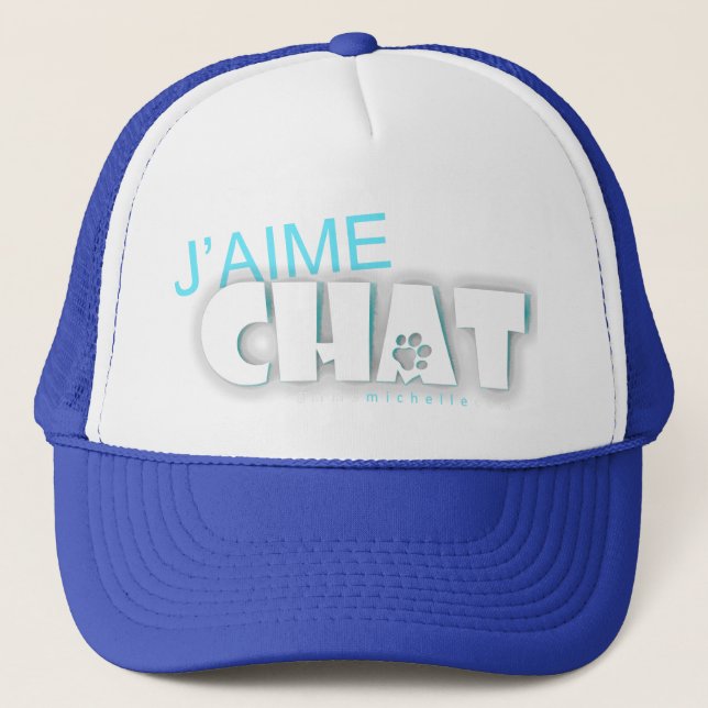 J'aime chat Trucker Hat (Front)