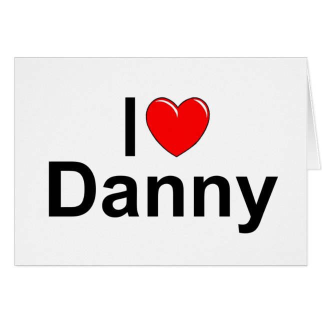 J'aime (coeur) Danny (Devant horizontal)