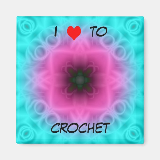 J'Aime Crochet Magnet (Devant)