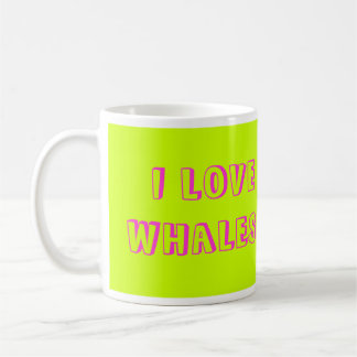 J'aime des baleines ! Tasse