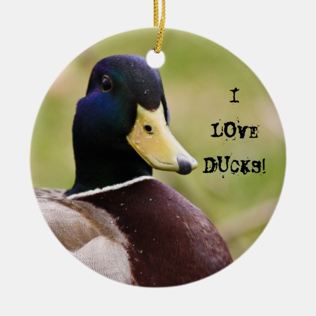 J'aime des ornements de canards (Devant)
