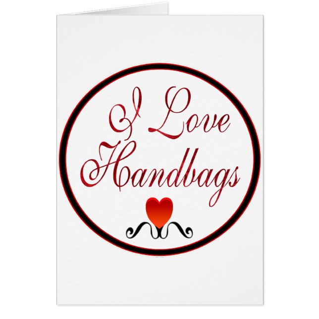 J'aime des sacs à main (Devant)