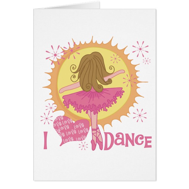 J'aime des T-shirts et des cadeaux de danse (Devant)