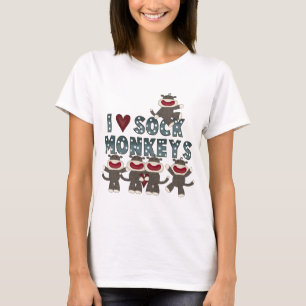 J'aime des T-shirts et des cadeaux de singes de