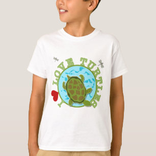 J'aime des T-shirts et des cadeaux de tortues