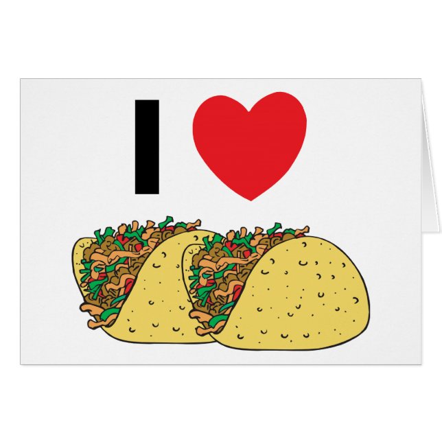 J'aime des tacos (Devant horizontal)