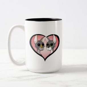J'aime des tasses de chats de Sphynx