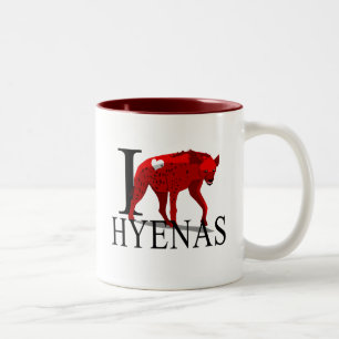 J'aime des tasses d'hyènes