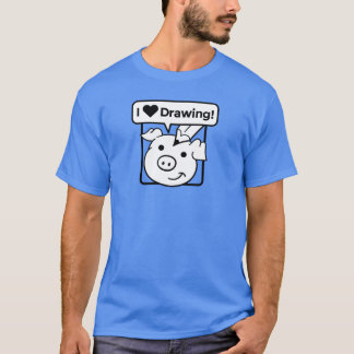 J'aime dessiner le T-shirt de la couleur des