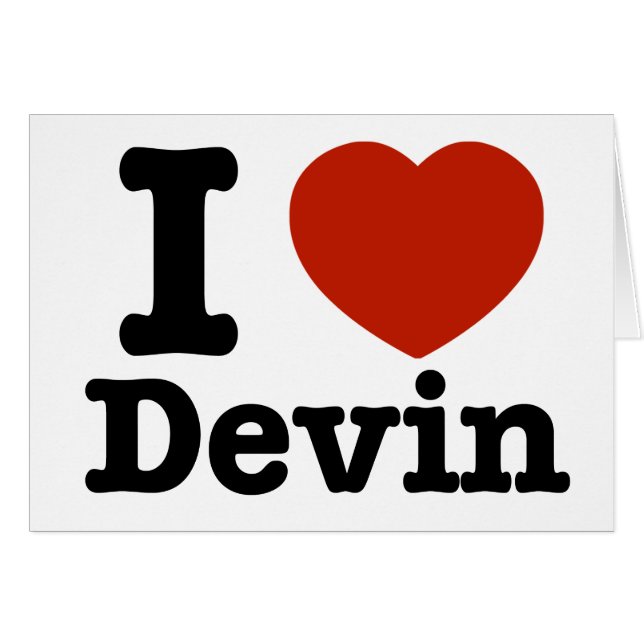 J'aime Devin (Devant horizontal)