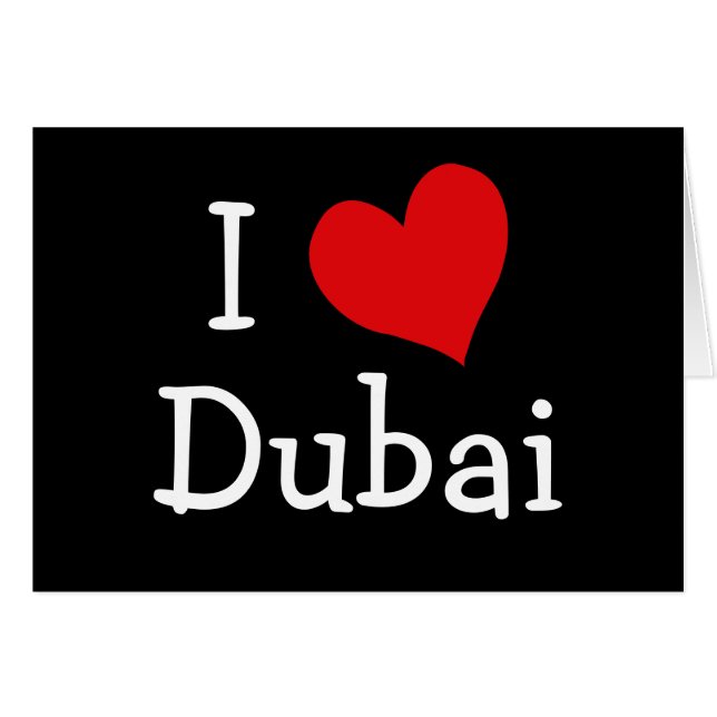 J'aime Dubaï (Devant horizontal)