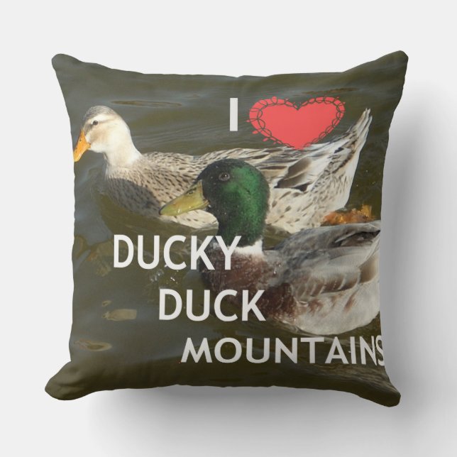 J'aime Duck Duck Mountain Coussins (Recto)