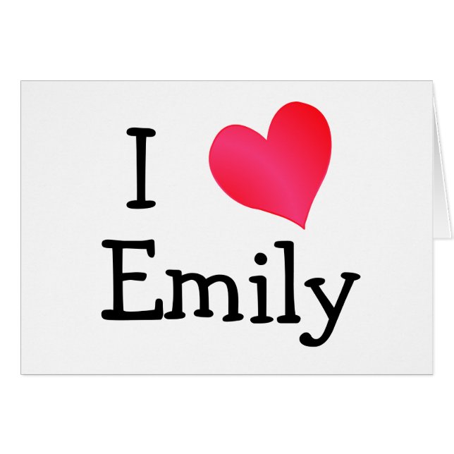 J'aime Emily (Devant horizontal)