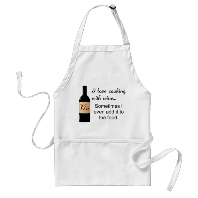 J'aime faire cuire avec le tablier de vin (Devant)