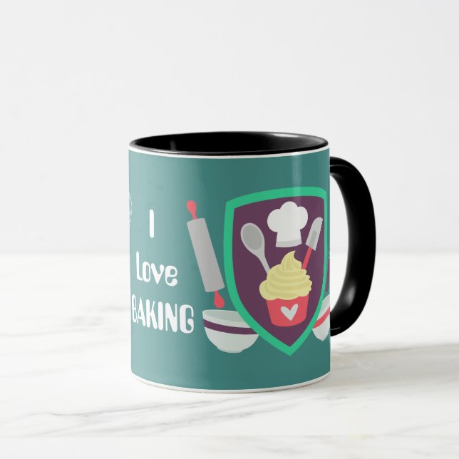 J'aime faire la tasse de café personnalisable (Devant droit)
