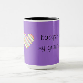 J'aime garder les enfants mon granddog - tasse
