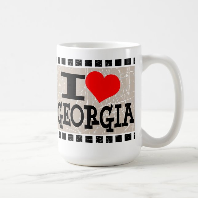 J'aime Géorgie - Mugs (Droite)