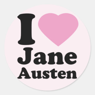 J'Aime Jane Austen Stickers