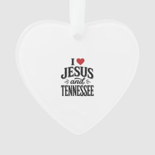 J'aime Jésus et Tennessee Vintage Design Chrétien