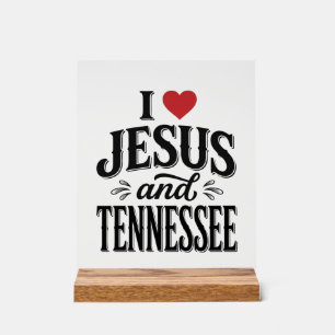 J'aime Jésus et Tennessee Vintage Design Chrétien