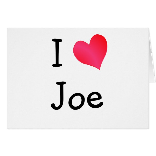 J'aime Joe (Devant horizontal)
