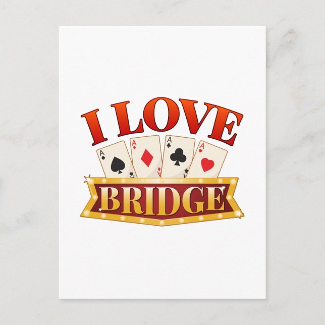 J'aime Joueur de carte de pont (Devant)