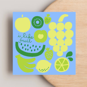 J'AIME la carte de billet plat FRUIT
