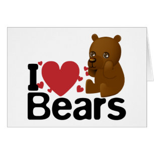 J'aime la carte d'ours