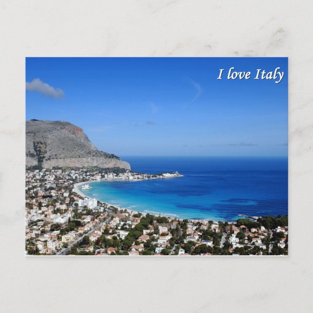 J'aime la carte postale de l'Italie (Devant)
