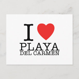 J'aime la carte postale Playa del Carmen