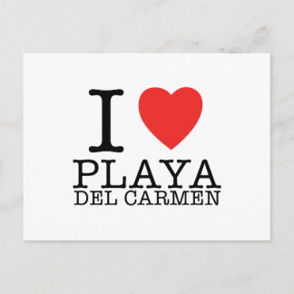 J'aime la carte postale Playa del Carmen