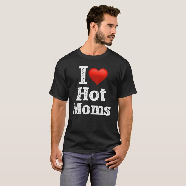 J'aime la conception de T-shirt chaud de mamans (Devant entier)