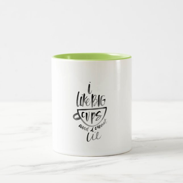 J'aime la grande tasse de tasses (Centre)