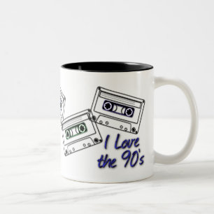 J'Aime La Mug De Café De La Vieille École Des Anné