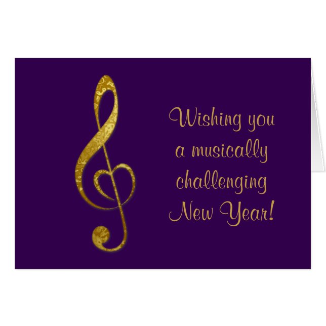 J'aime la musique - carte (Devant horizontal)