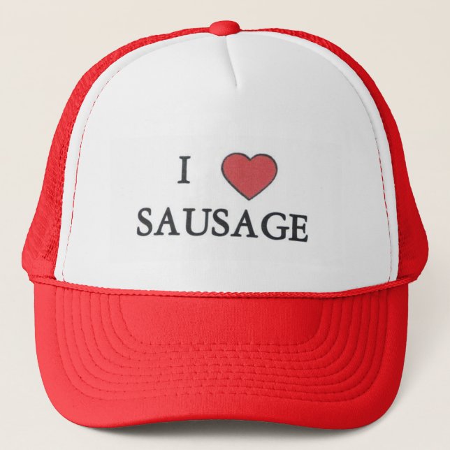 J'aime la saucisse… Casquette (Devant)