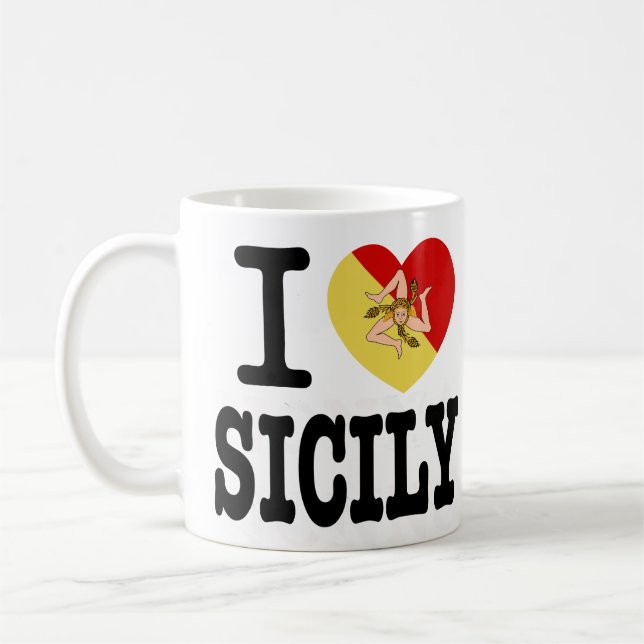 J'aime la sicile Mug (Gauche)