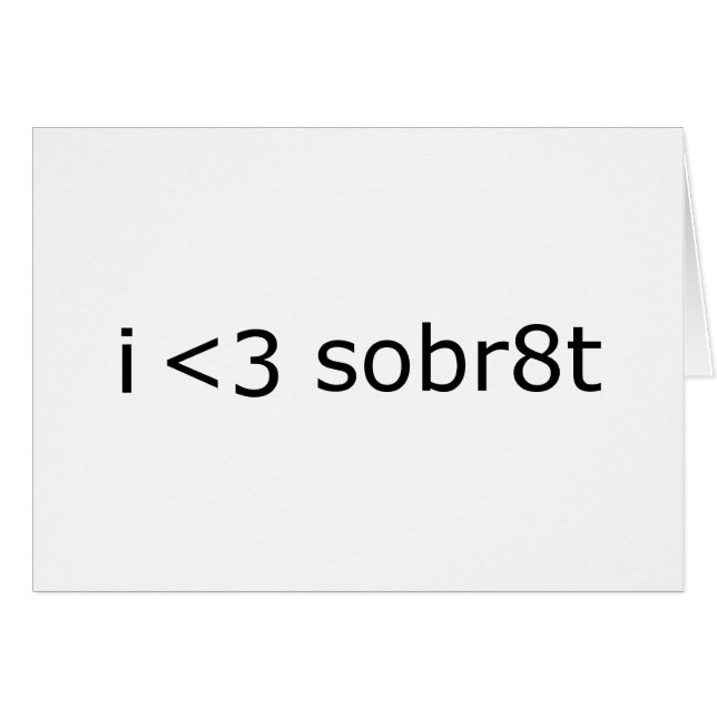 J'aime la sobriété (Devant horizontal)