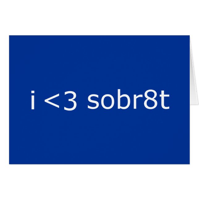 J'aime la sobriété (Devant horizontal)