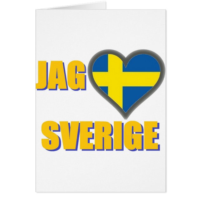 J'aime la Suède (pointe Älskar Sverige) (Devant)