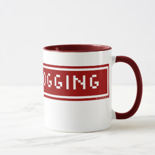 J'aime la tasse Blogging de bouton de blog