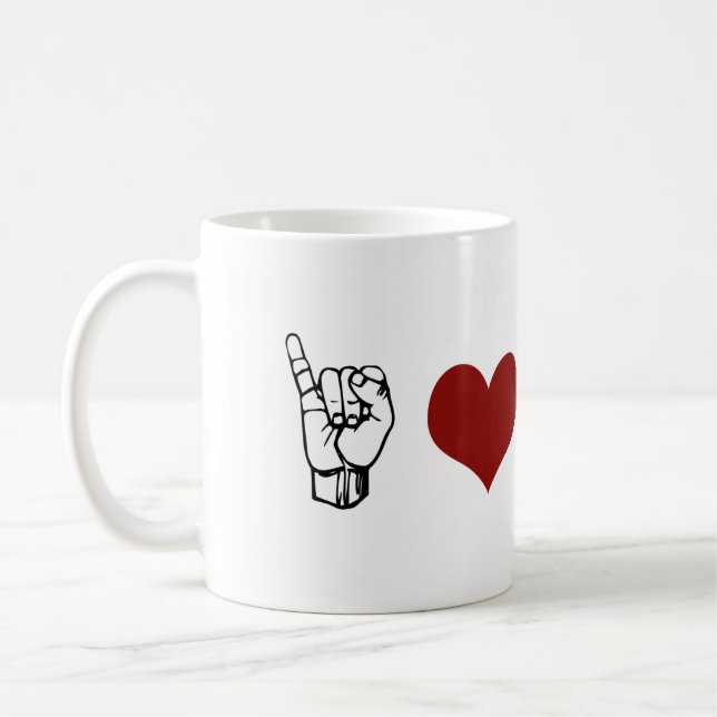 J'aime la tasse d'ASL (Gauche)