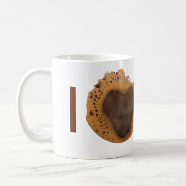 J'aime la tasse de café (Gauche)