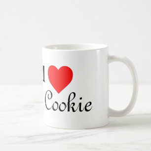 J'aime la tasse de café de biscuit