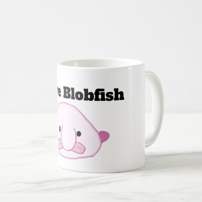 J'aime la tasse de café de Blobfish (Devant droit)
