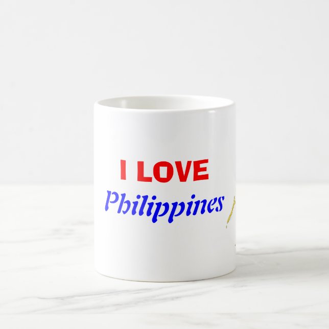 J'aime la tasse de café de Philippines (Centre)