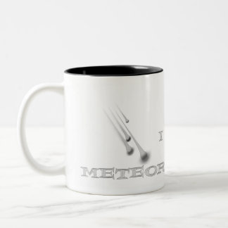 J'aime la tasse de café de pluies de météores