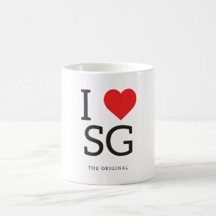 J'aime la tasse de SG de coeur de Singapour I