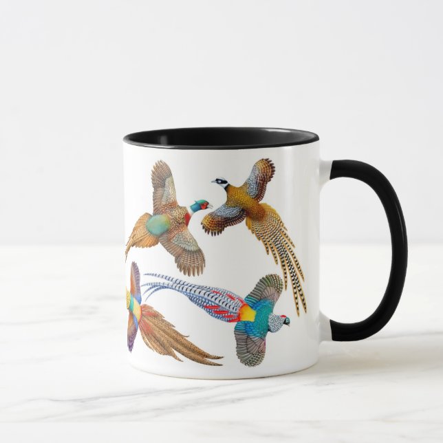 J'aime la tasse de sonnerie de faisans (Droite)