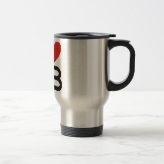 J'aime la tasse de voyage de livre